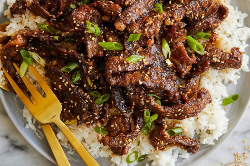 Mongolian Beef en el Slow Cooker