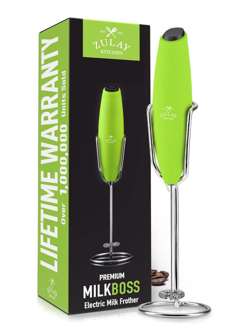 Frother - Espumador de leche Milk Boss Color verde limon y negro
