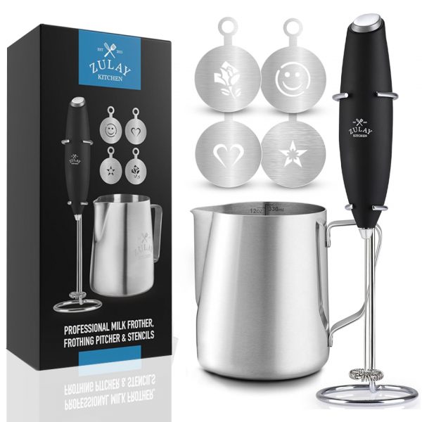 Set de Frother Milk Boss con Jarra para leche y accesorios