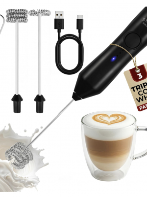 Espumador de Leche recargable - Frother con accesorios